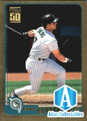 2001 Topps Traded Gold Baseball Card #T73 Eric Owens /2001